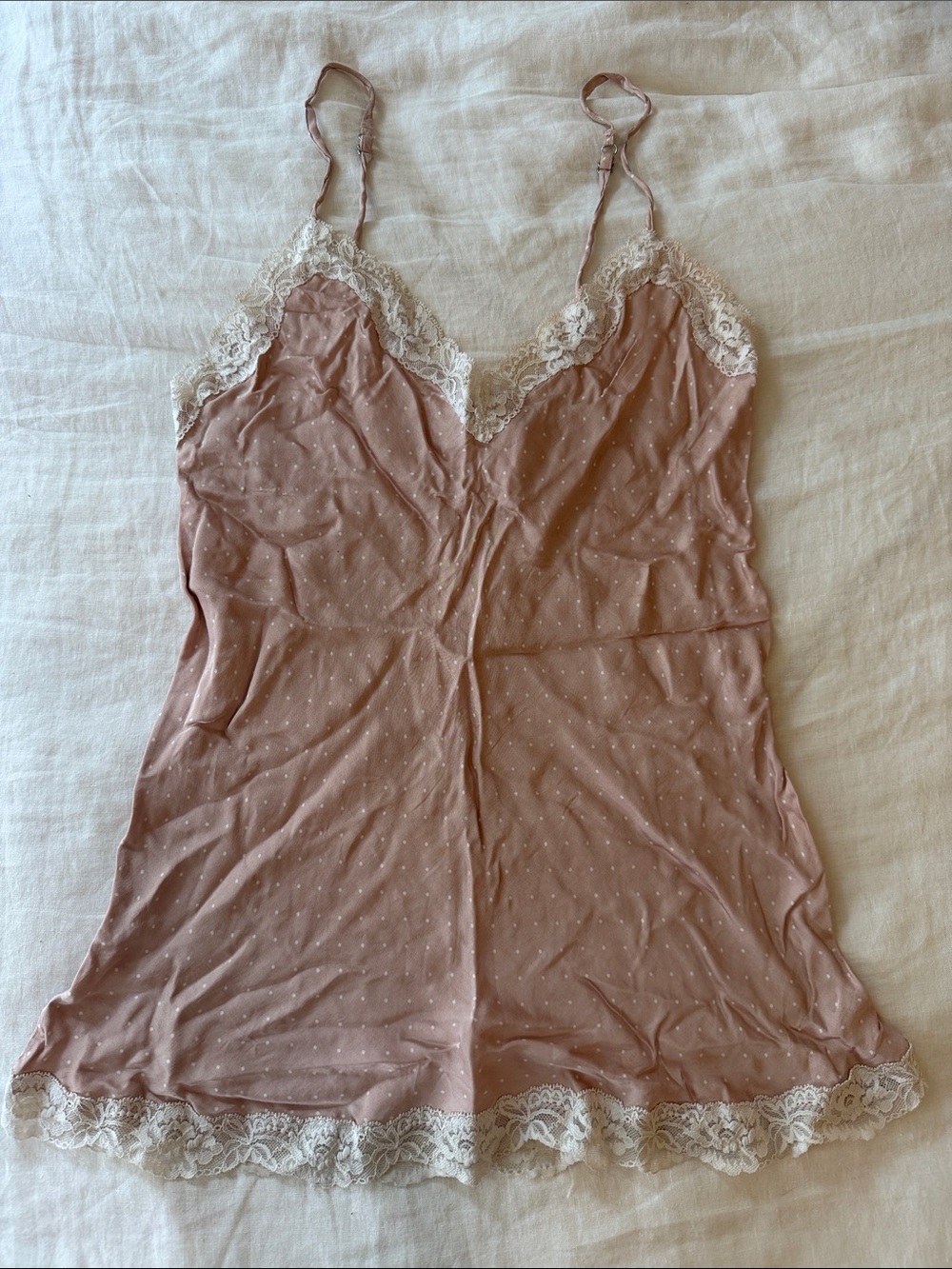 intimissimi Dusty Rose Lace-Trim Slip